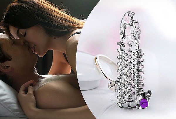 Funda Crystal con Vibrador Cabeza de Dragon