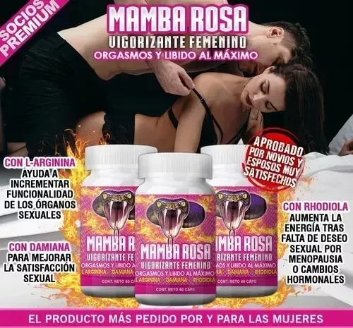 Mamba Rosa Vigorizante Femenino Combate La Frigidez