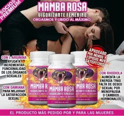 Mamba Rosa Vigorizante Femenino Combate La Frigidez