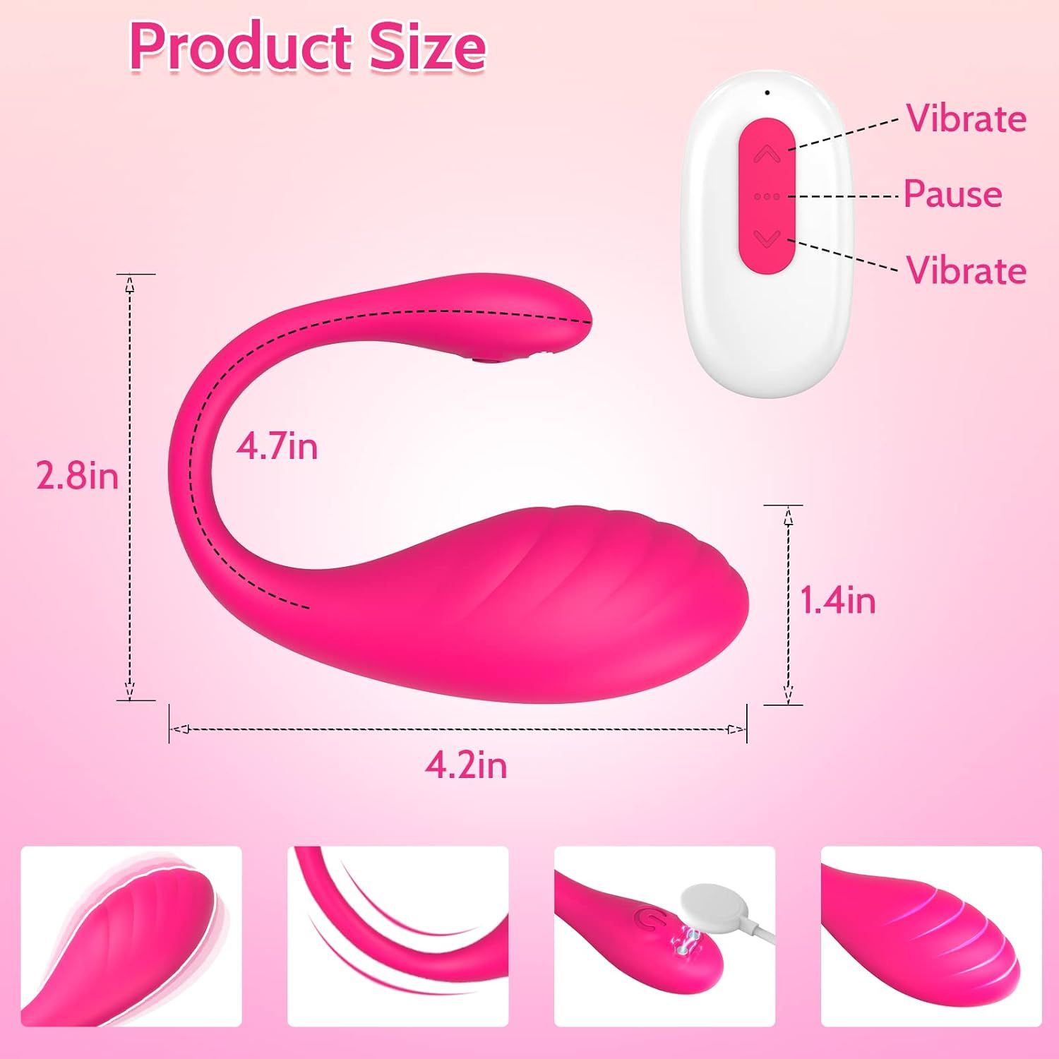 Huevo Vibrador Inteligente por APP + Control Remoto