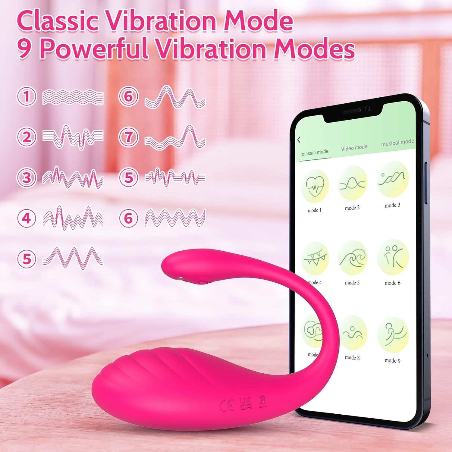 Huevo Vibrador Inteligente por APP + Control Remoto