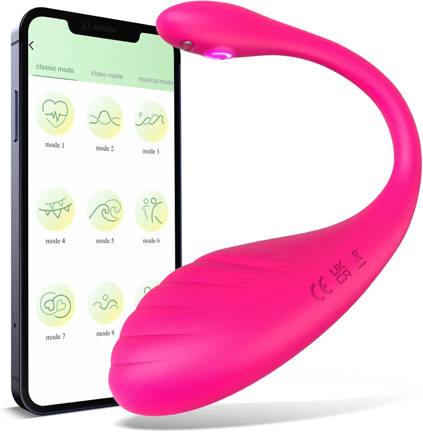 Huevo Vibrador Inteligente por APP + Control Remoto