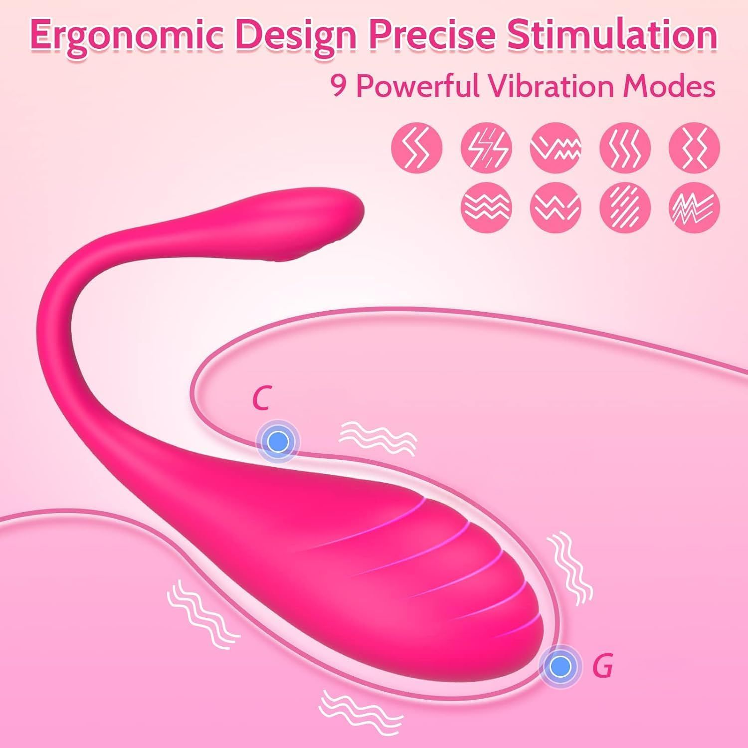 Huevo Vibrador Inteligente por APP + Control Remoto