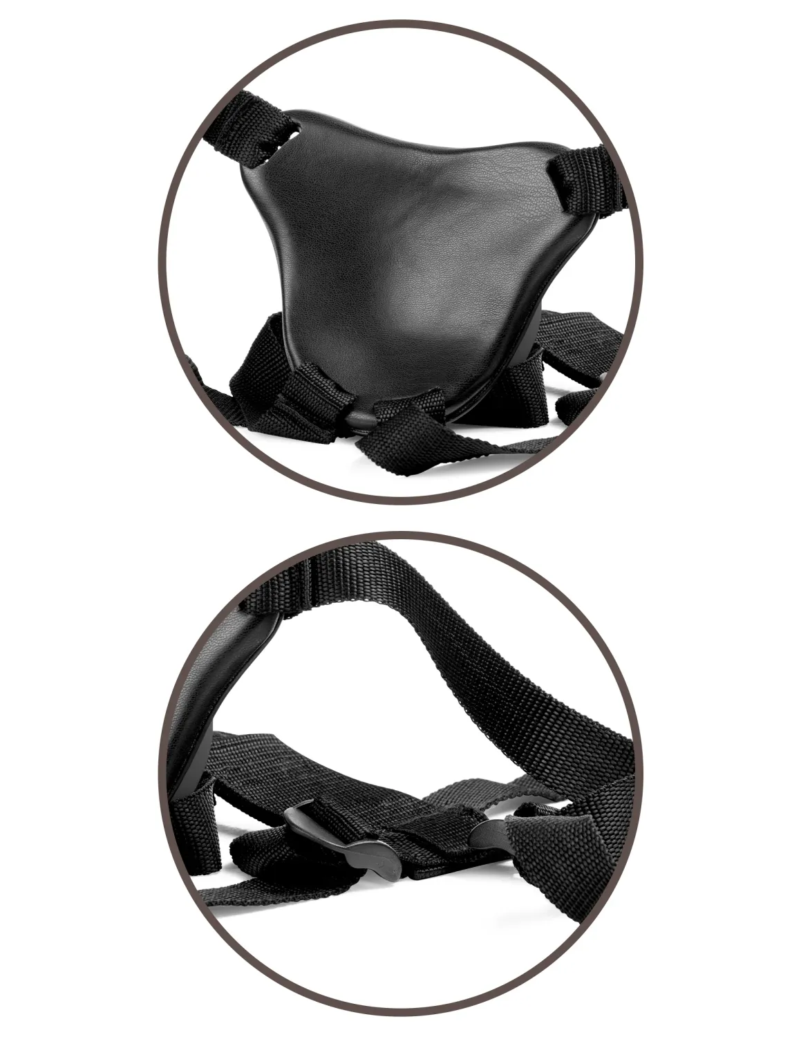 Arnés con correa King Cock Elite Comfy Body Dock
