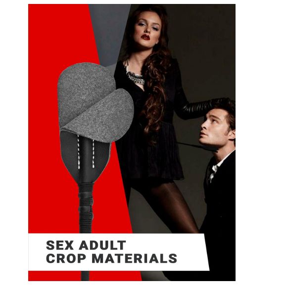 Fusta BDSM negro de 45 cm para adultos, ideal para azotes