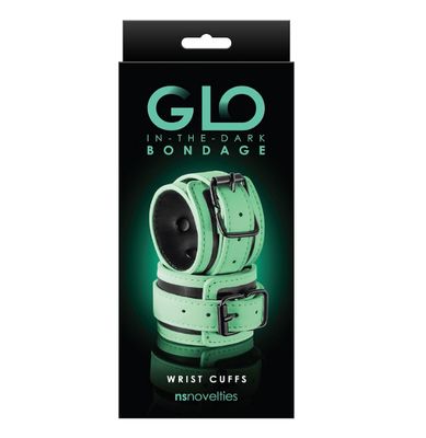 Glo Bondage Esposas - Verde - Brillan en la oscuridad