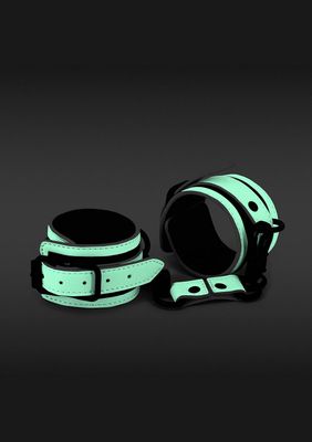 Glo Bondage Esposas - Verde - Brillan en la oscuridad