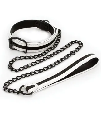Collar &amp; Correa Glo Bondage - Verde Brillan en la Oscuridad