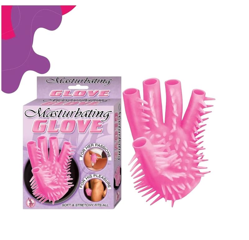 Guante masturbador en color rosa