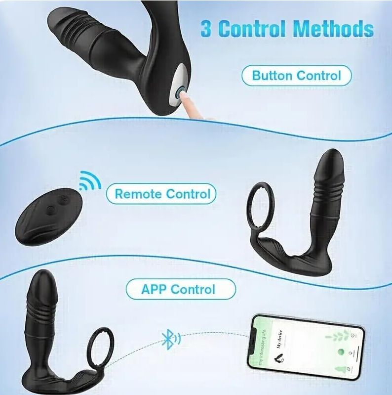 Estimulador y masajeador de prostata con APP