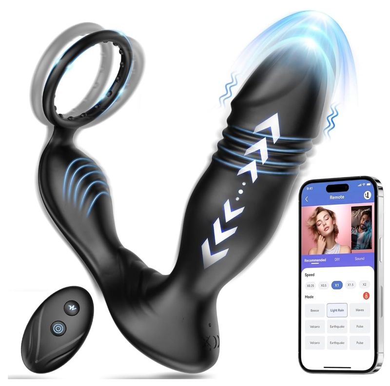 Estimulador y masajeador de prostata con APP