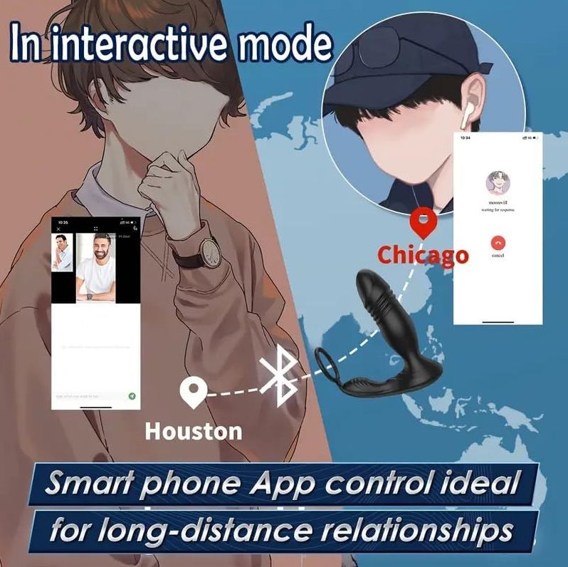 Estimulador y masajeador de prostata con APP