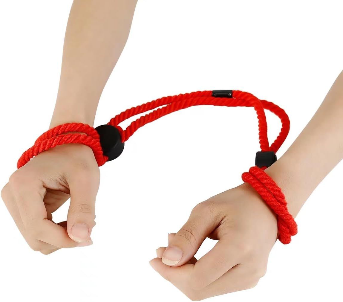Esposas de cuerda de yute bondage, restricciones BDSM para parejas