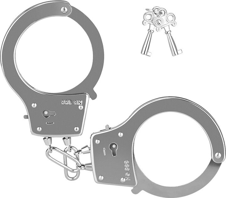 Esposas Bondage De Metal Plateado   Fetish Fantasy