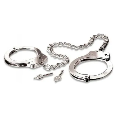 Esposas Bondage De Metal Plateado   Fetish Fantasy