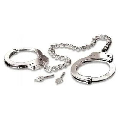 Esposas Bondage De Metal Plateado   Fetish Fantasy