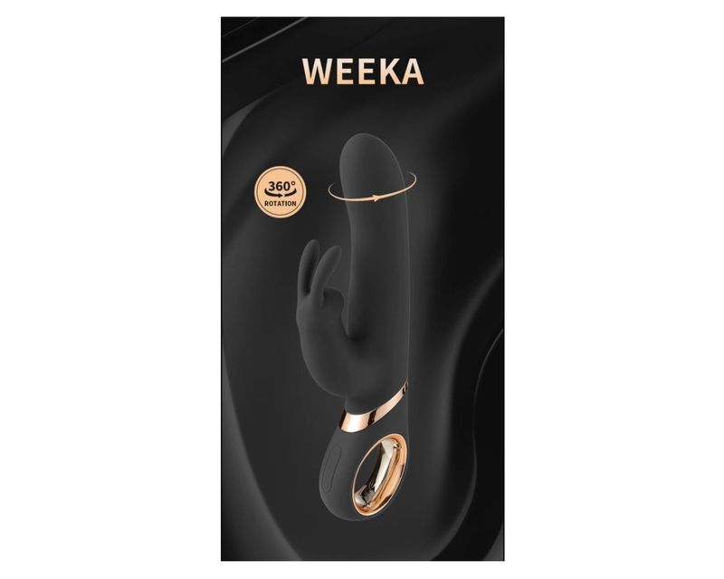 Conejo Vibrador Con Rotación 360 Recargable