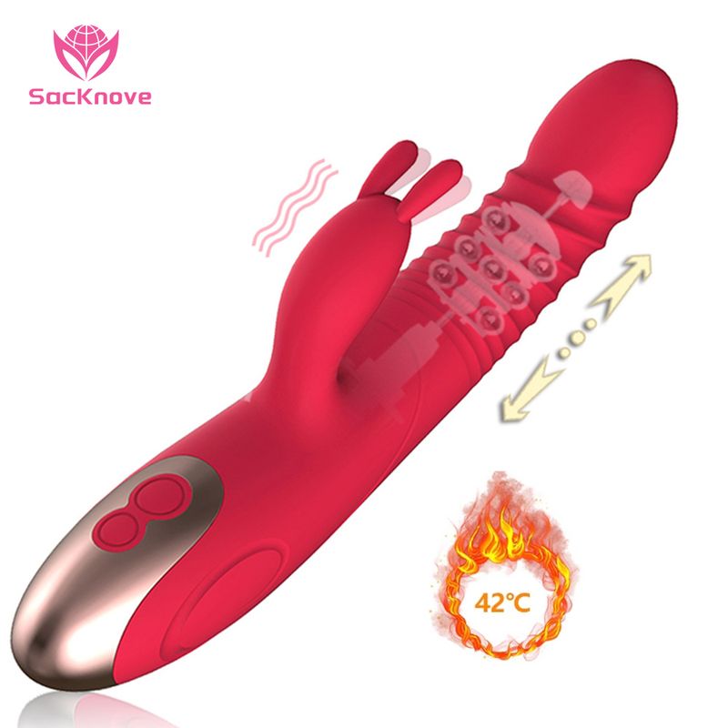 Vibrador de Conejo Para Punto G Telescopico