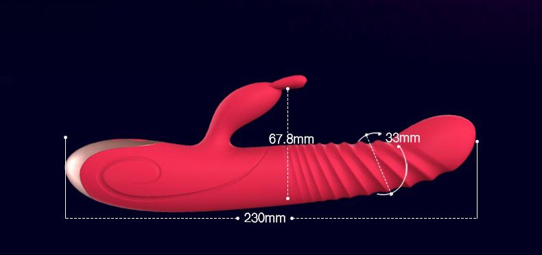 Vibrador de Conejo Para Punto G Telescopico