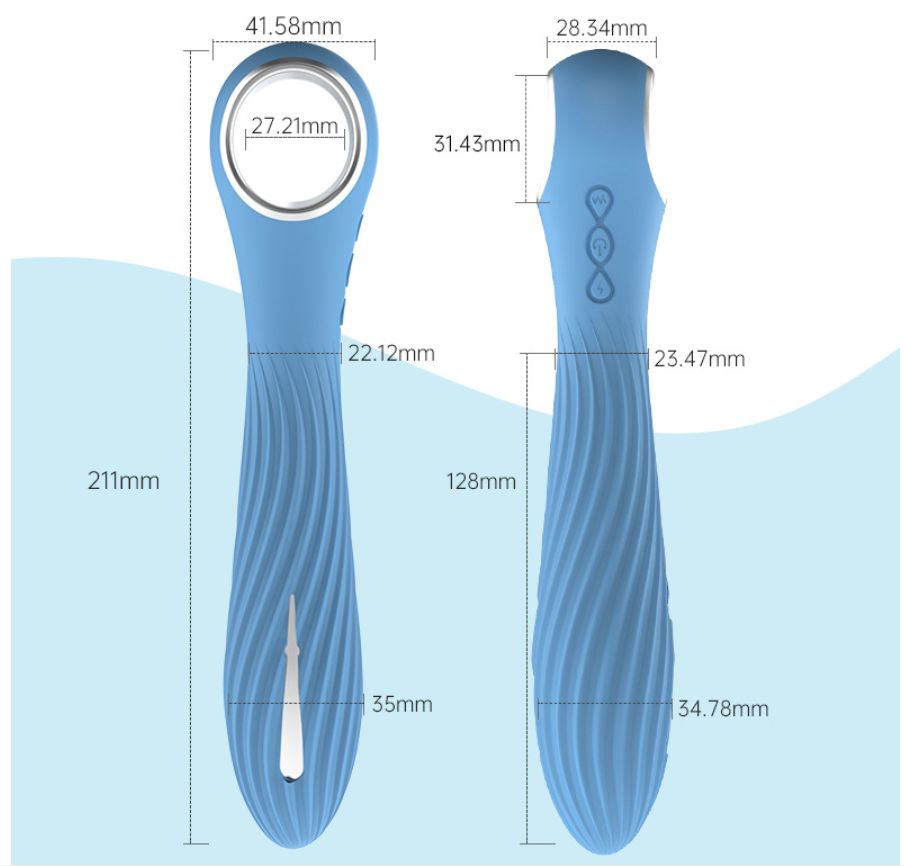 Consolador eléctrico de pulso, vibrador de punto G con estimulación de descarga eléctrica