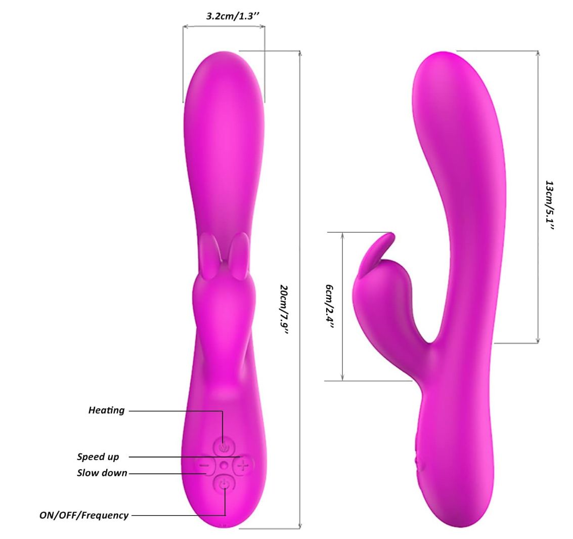 Vibrador Conejo con calefacción