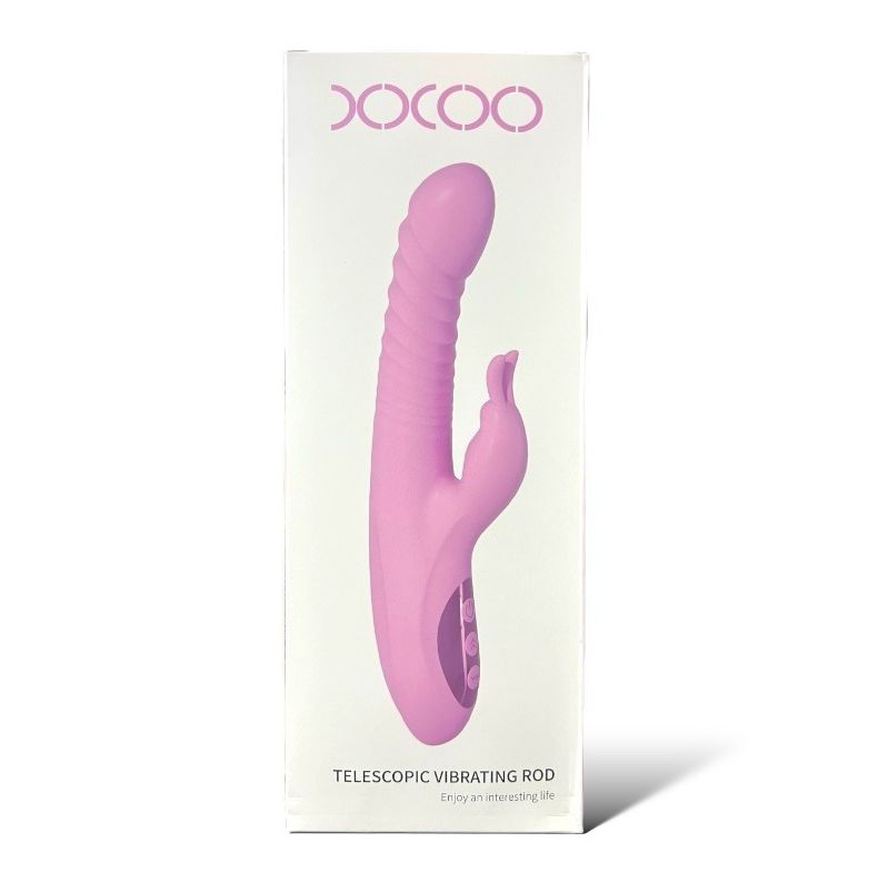 Vibrador Rabbit telescopico y giratorio