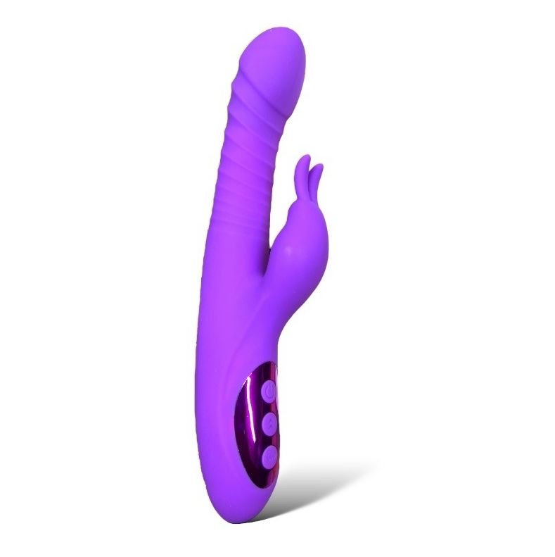 Vibrador Rabbit telescopico y giratorio