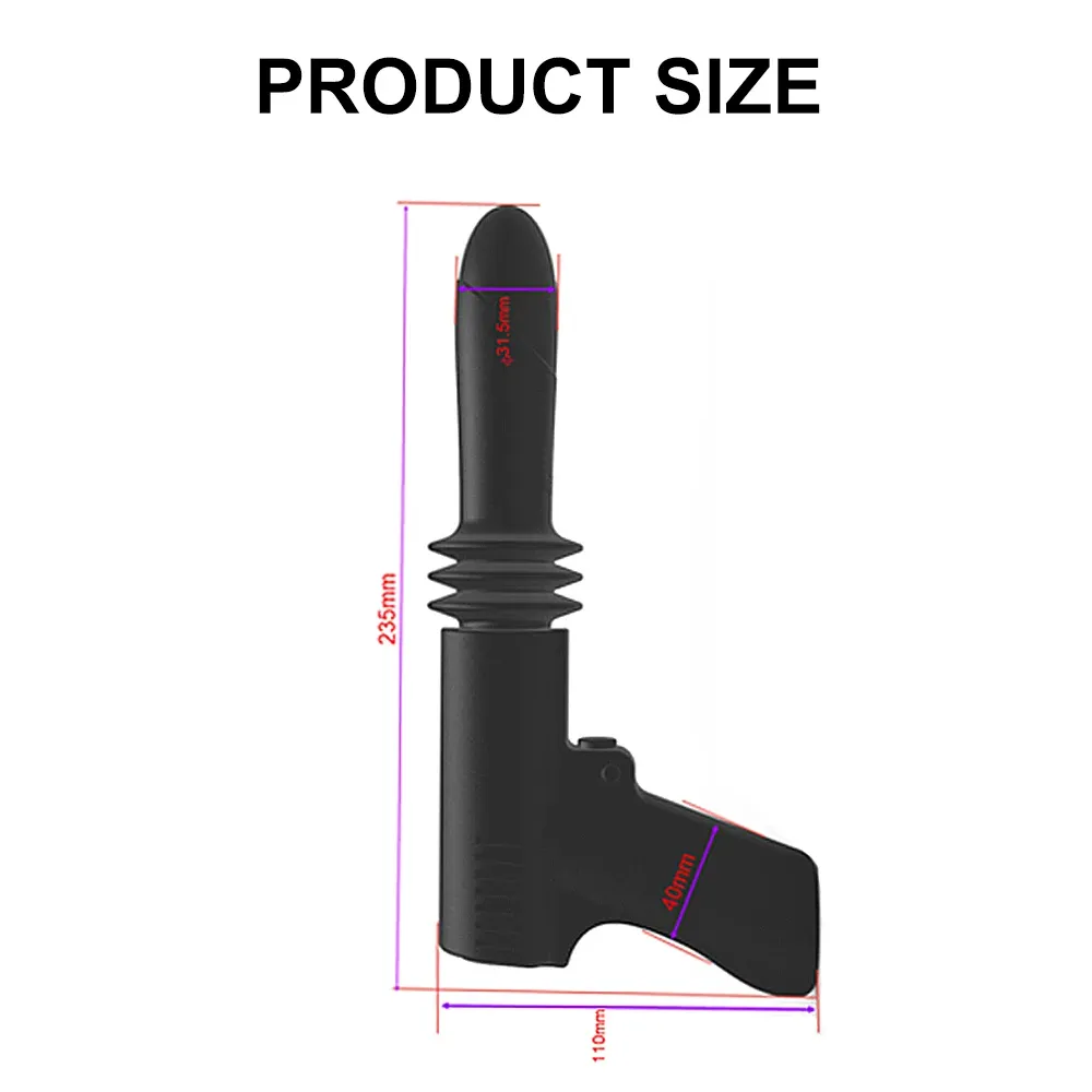 Maquina sexual tipo pistola