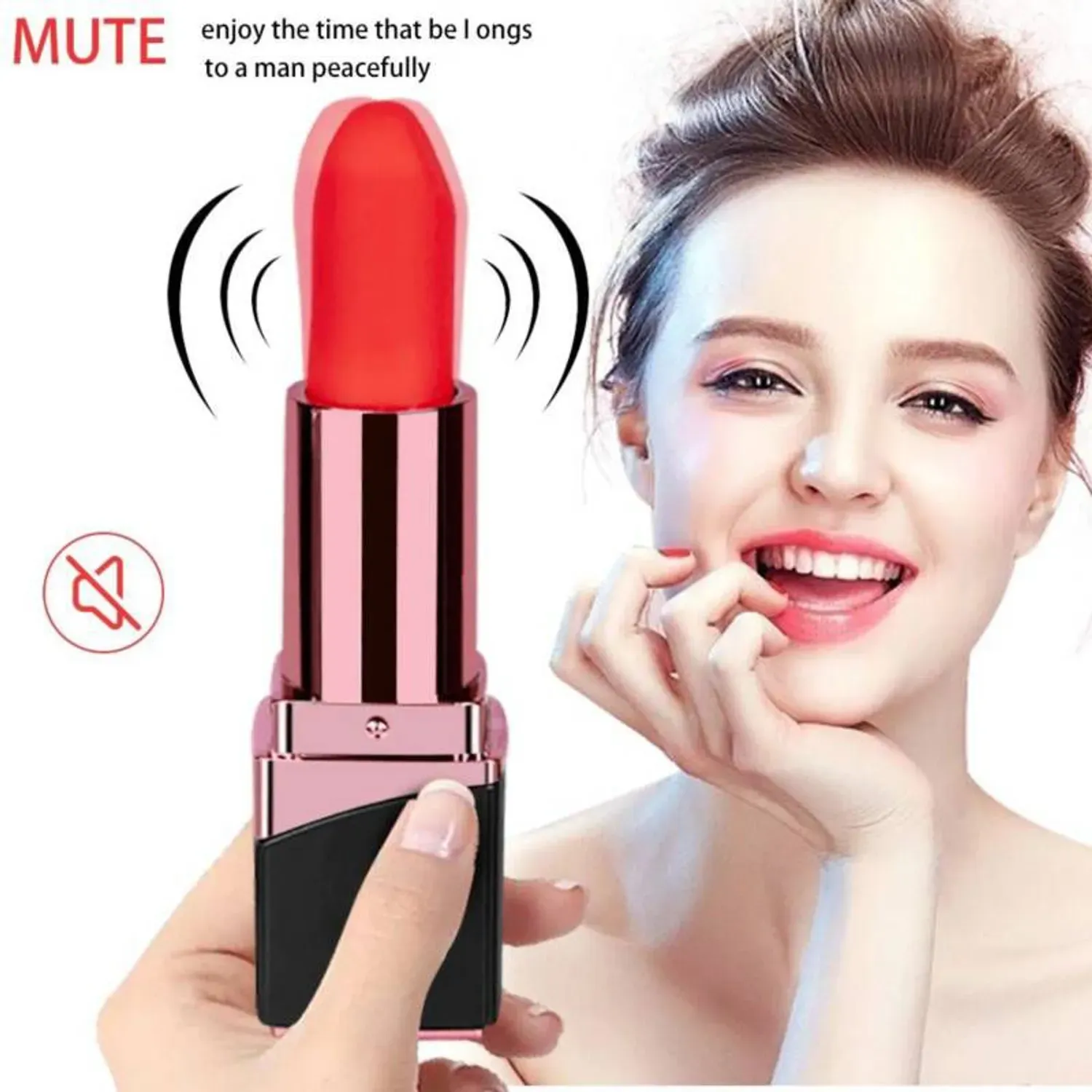 LAPIZ LABIAL VIBRADOR USB - RECARGABLE
