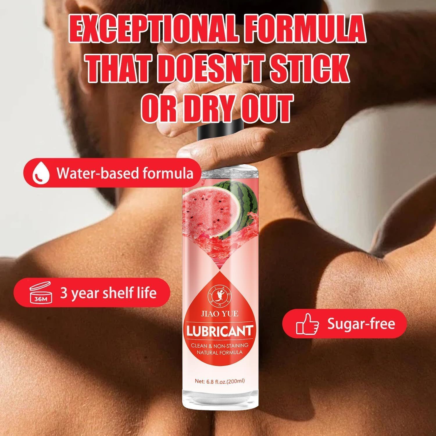 Lubricante Sabor Sandia Larga Duracion 200ml