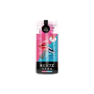 Lubricante Sabor Fresa Caliente y Menta Fria para Sexo Oral