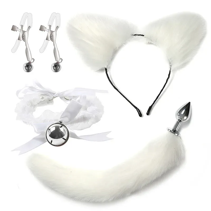Kit Cosplay 5 Piezas Color Blanco