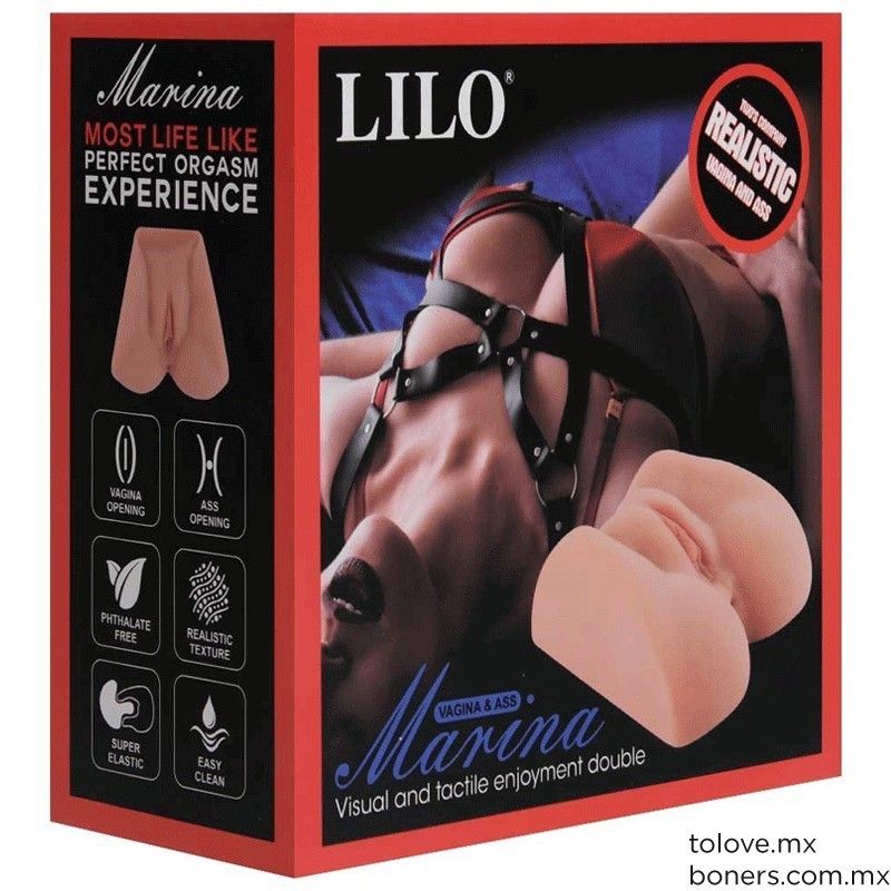 Masturbador Realista Vagina y Trasero Marina