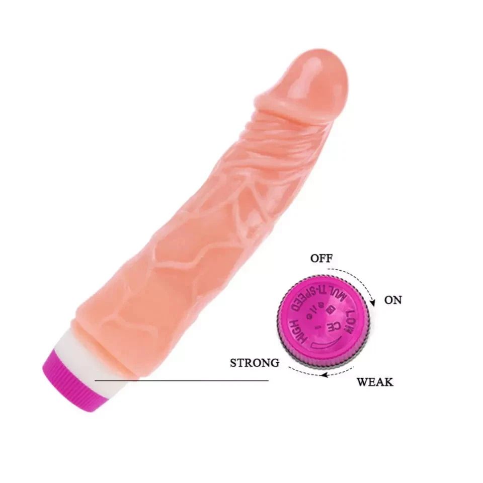 Dildo Vibrador con Movimiento 8.5&quot; / 22cms