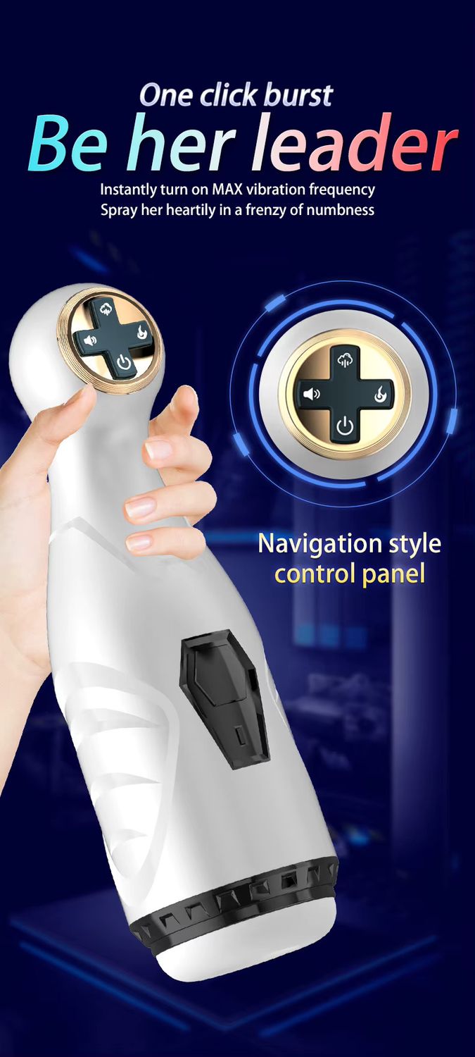 Masturbador y Vibrador con Succion