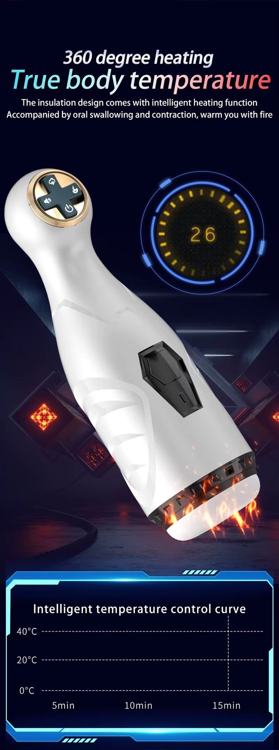 Masturbador y Vibrador con Succion