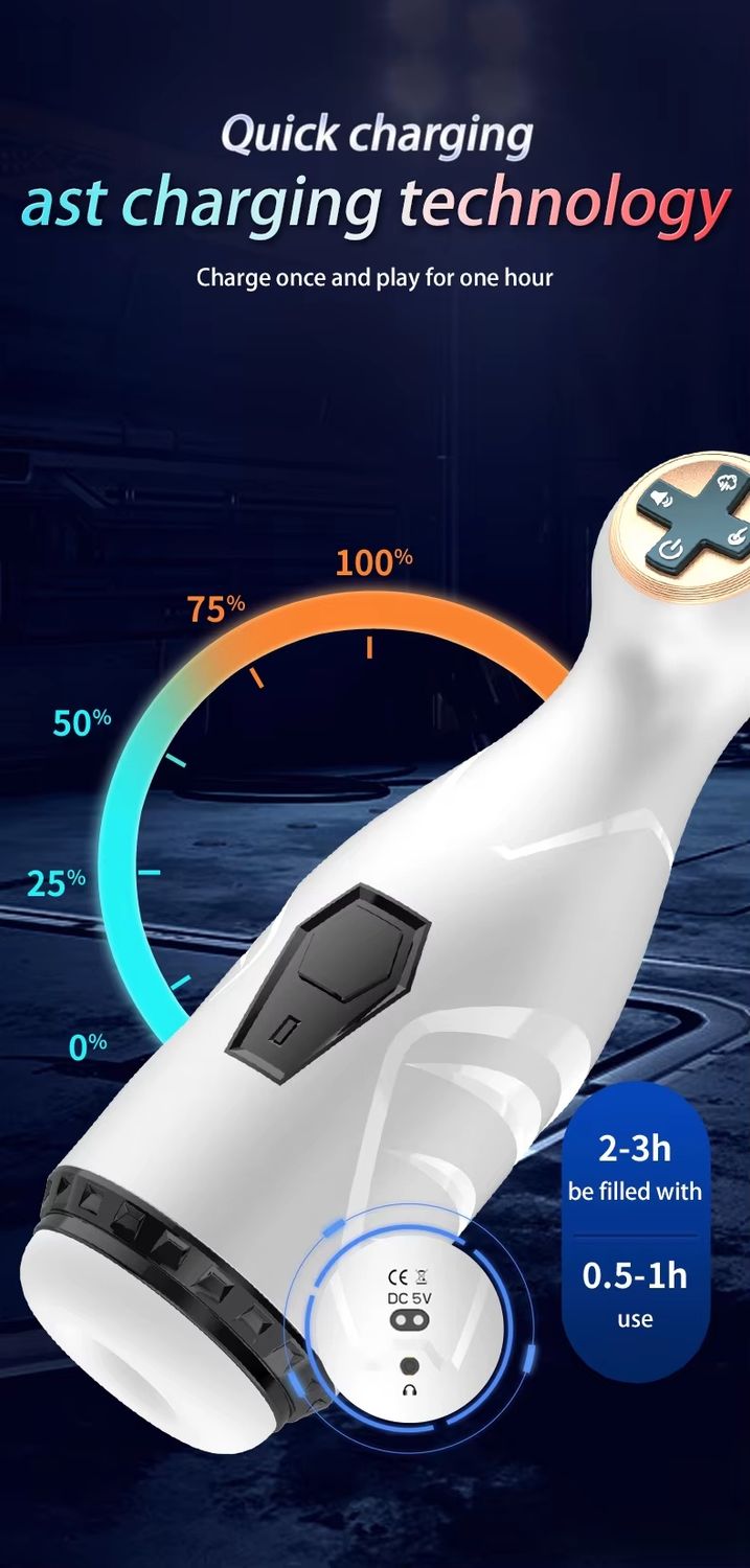 Masturbador y Vibrador con Succion