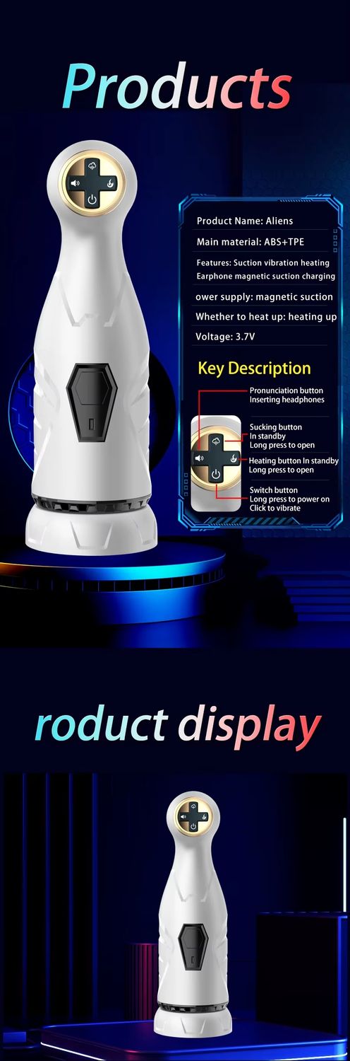 Masturbador y Vibrador con Succion