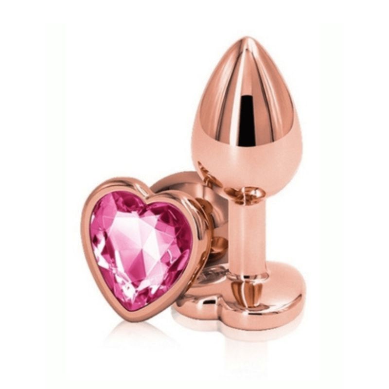 Plug Corazon Oro Rosado M