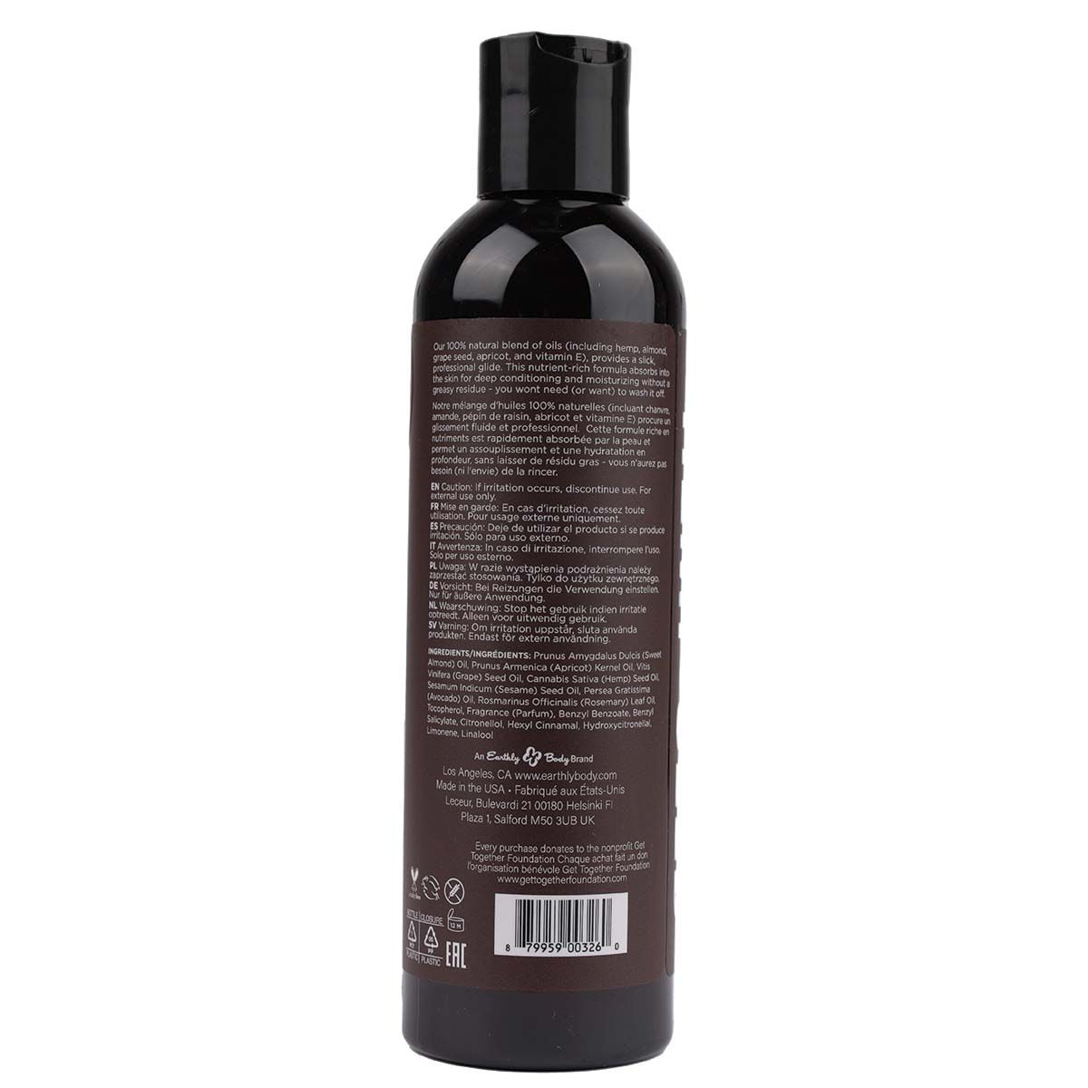 Aceite de masaje de semillas de cáñamo con Aroma a Guayaba - 2 oz