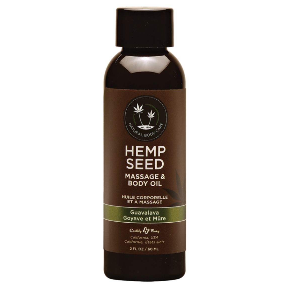 Aceite de masaje de semillas de cáñamo con Aroma a Guayaba - 2 oz