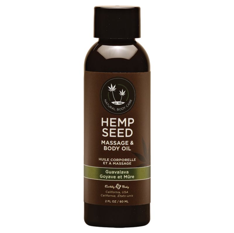 Aceite de masaje de semillas de cáñamo con Aroma a Guayaba - 2 oz