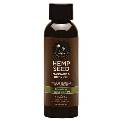 Aceite de masaje de semillas de cáñamo con Aroma a Guayaba - 2 oz