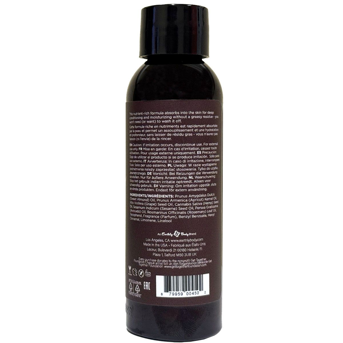 Aceite de masaje de semillas de cáñamo con aroma Dreamsicle 2 oz