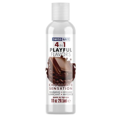 Lubricante 4 en 1 Base Agua Sabor Chocolate Swiss Navy 1oz