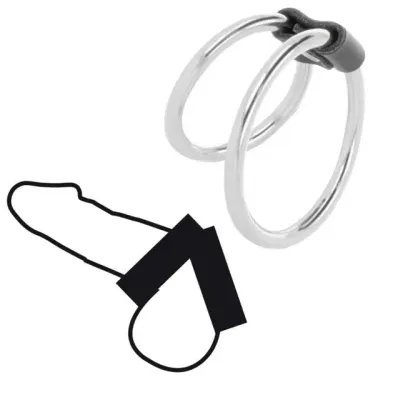 Anillo de pene doble metal