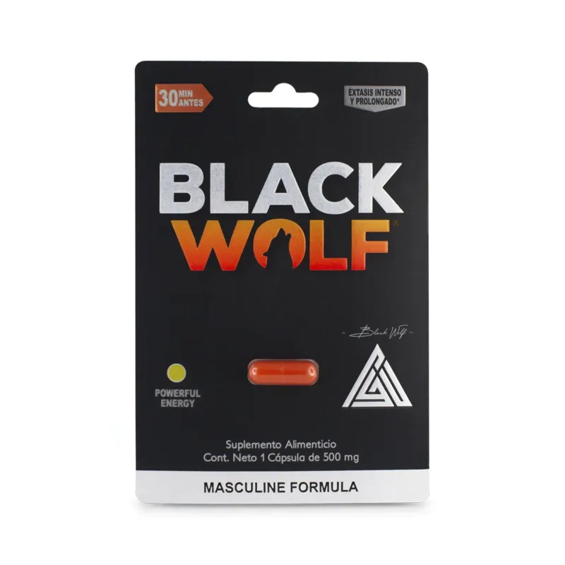 Cápsula Vigorizante BLACK WOLF - 1 DOSIS