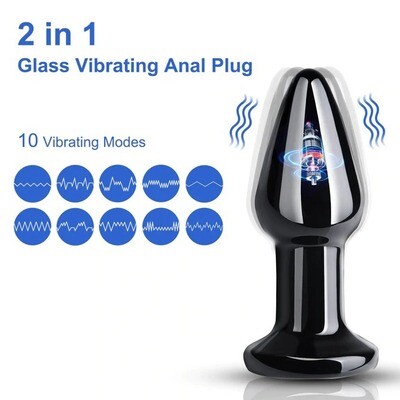 Plug Anal de Vidrio Utimi Recargable