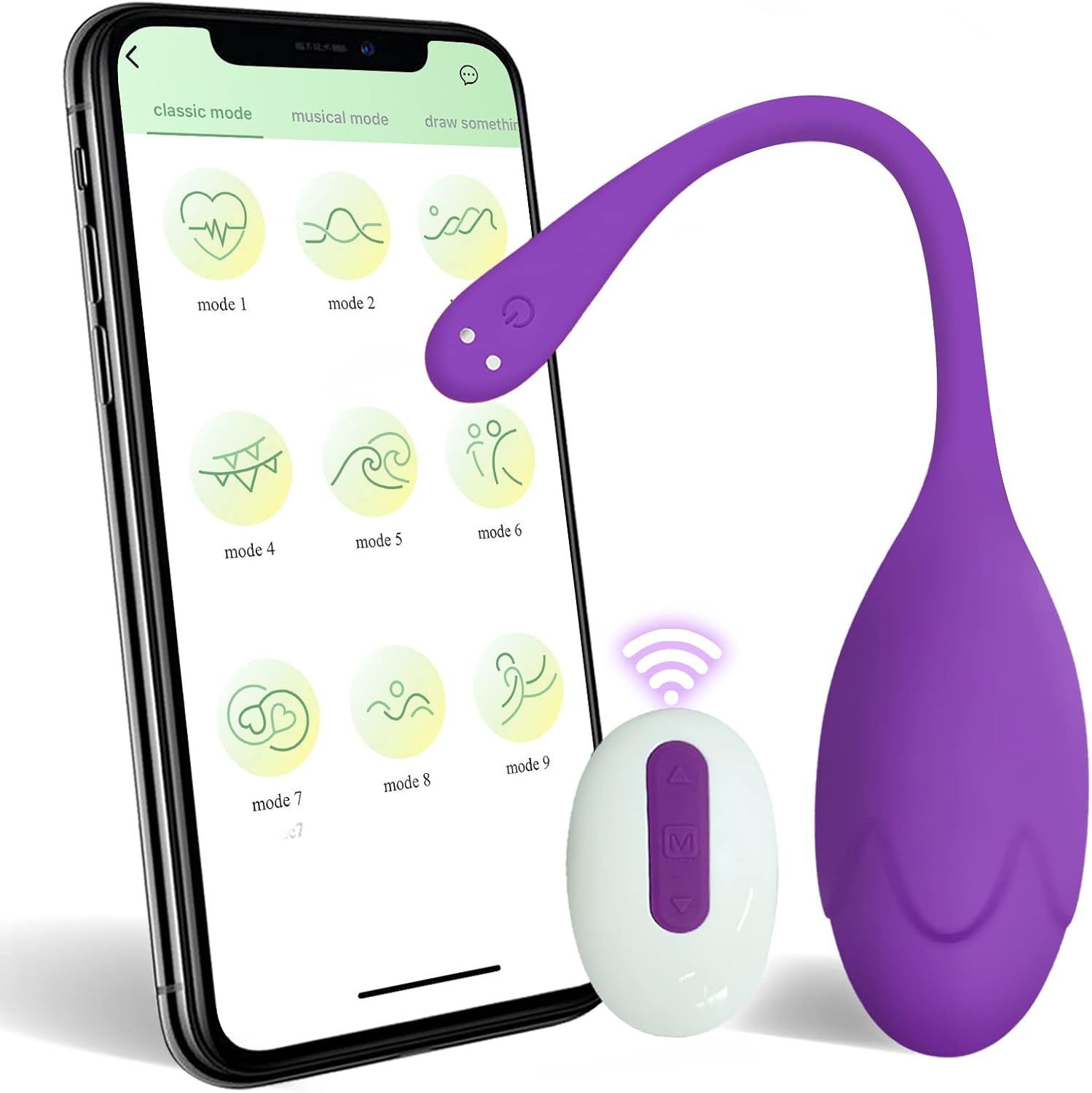 Huevo Vibrador Inteligente por APP + Control Remoto