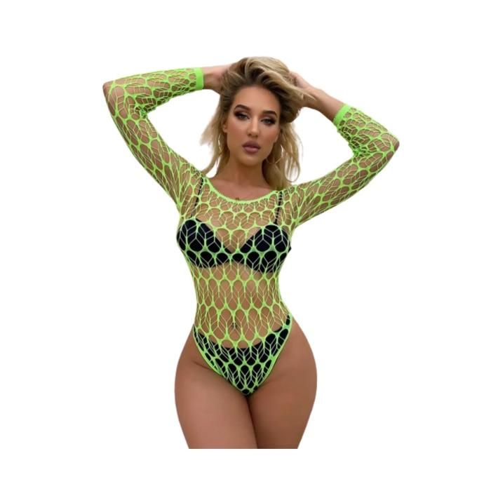 Body Stock de Malla Sexy